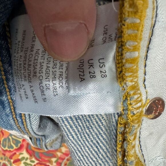 Free People distresses cropped jean size 28 - Picture 7 of 8